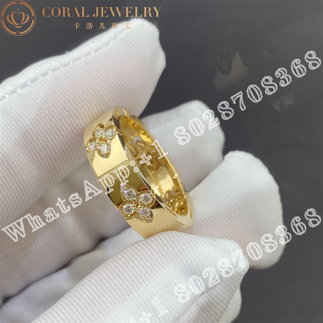 Roberto Coin Love in Verona Yellow Gold Ring with Diamonds