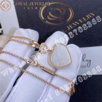 Chopard Happy Hearts Pendant, Ethical Rose Gold, Diamond, Mother-of-Pearl 79A075-5301 - Image 3