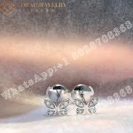 Graff Triple Butterfly Silhouette Diamond Earrings White Gold - Image 7