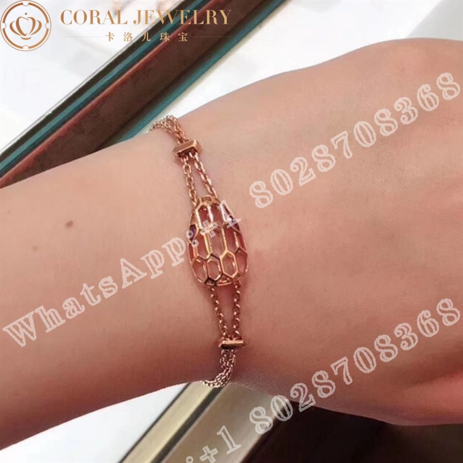 Bulgari Serpenti rose gold bracelet BR857739 - Image 4