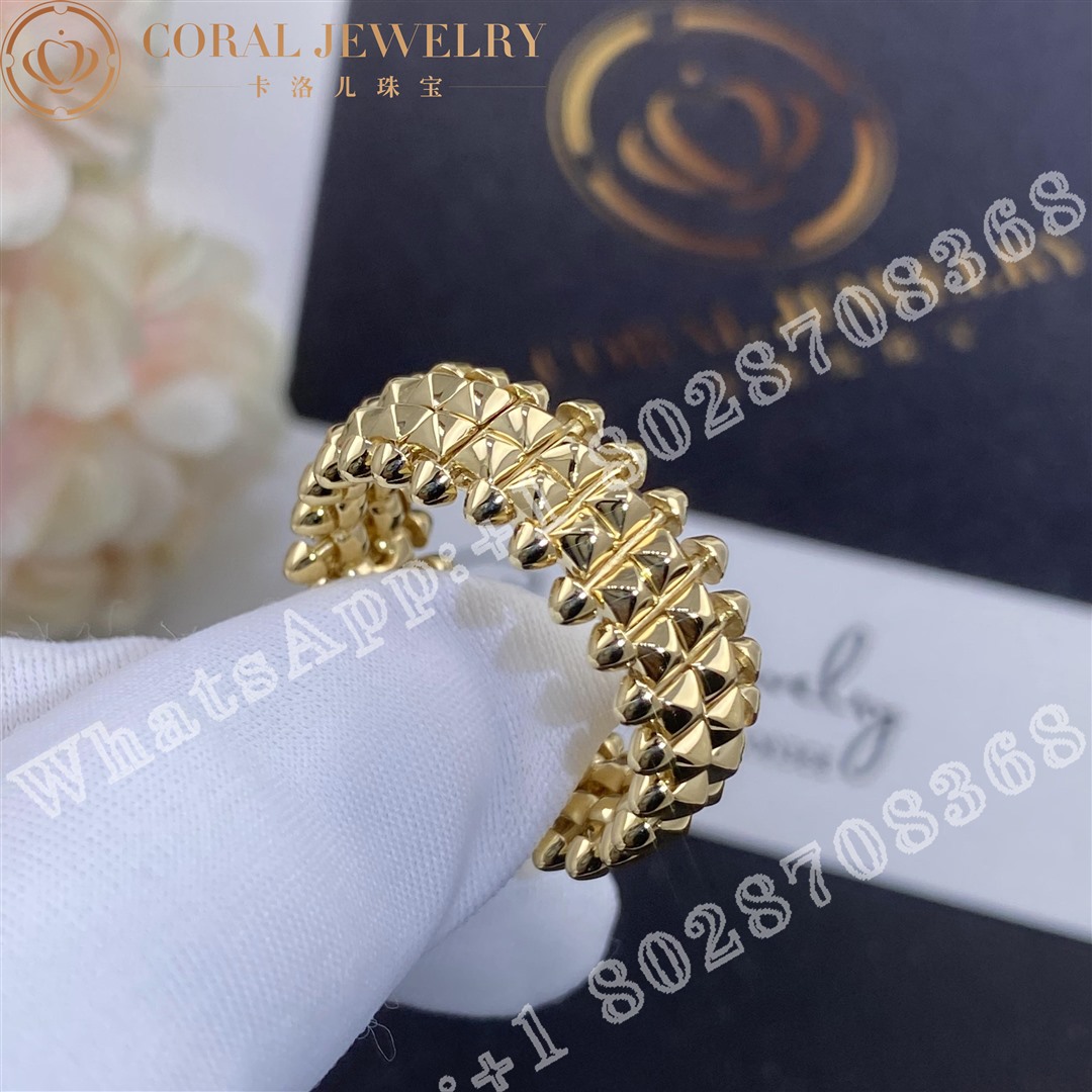 Cartier Clash De Cartier Ring Double Row Model Yellow Gold Ref B4238300 Coral (6)