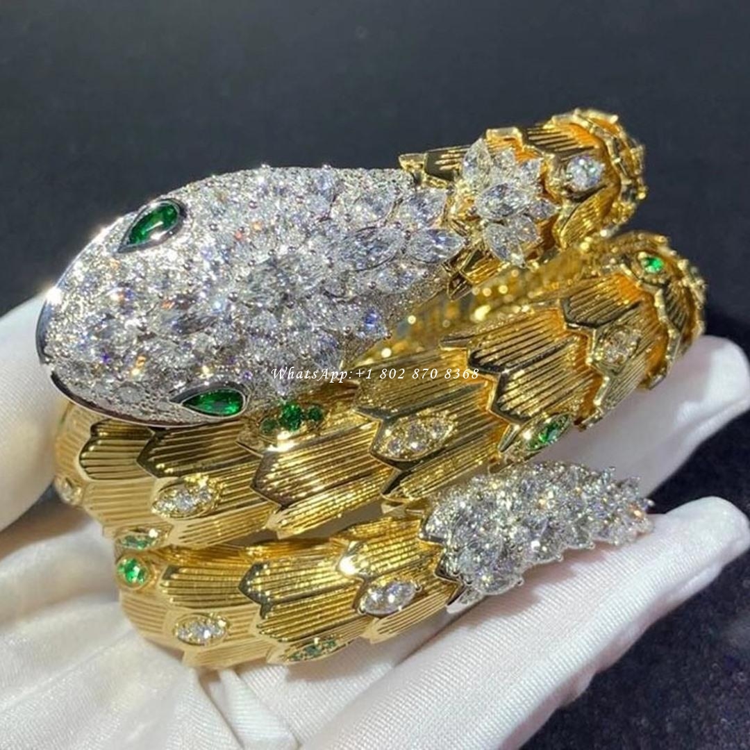 bulgari-serpenti-gold-bracelet-diamond-and-emerald