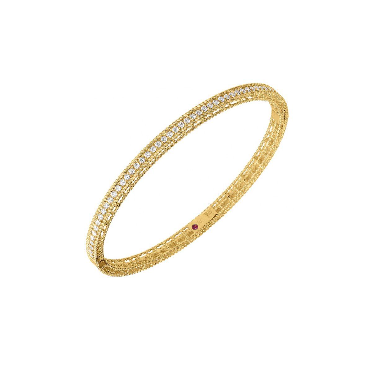 Roberto Coin Symphony Yellow Gold Bracelet with Diamonds