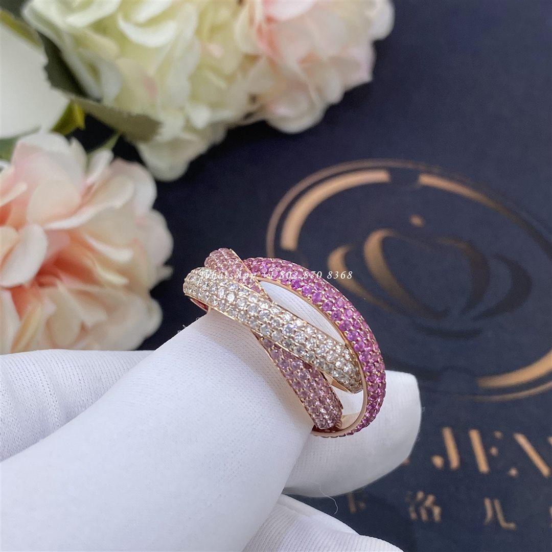 Cartier Trinity Ring Rose Gold and Diamonds N4230600