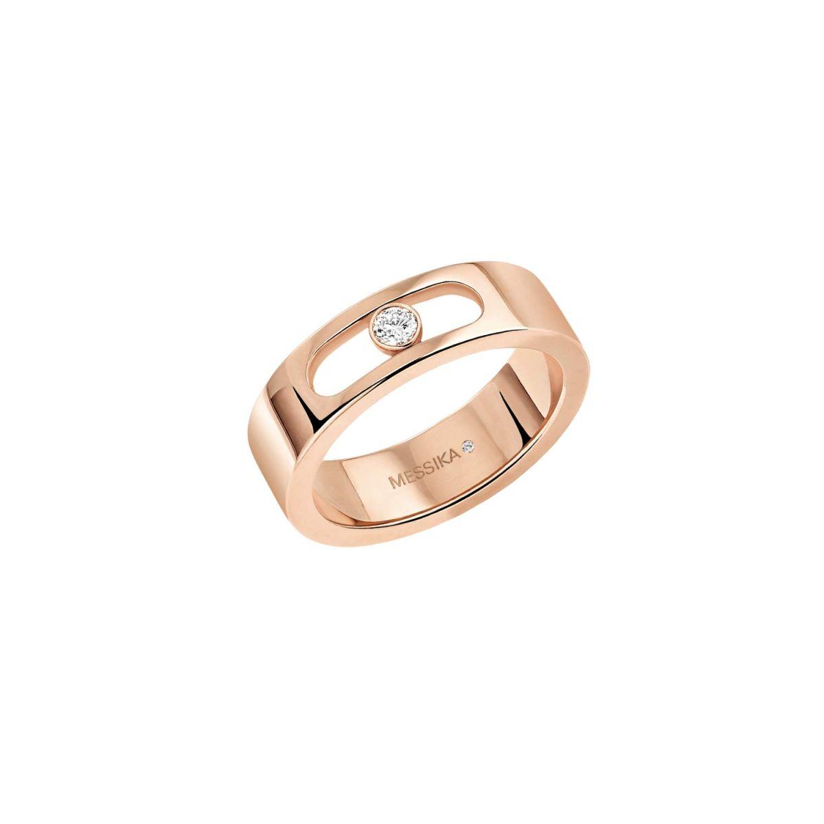 Messika Move Joallerie Rose Gold Ring with a Diamond 11701-PG