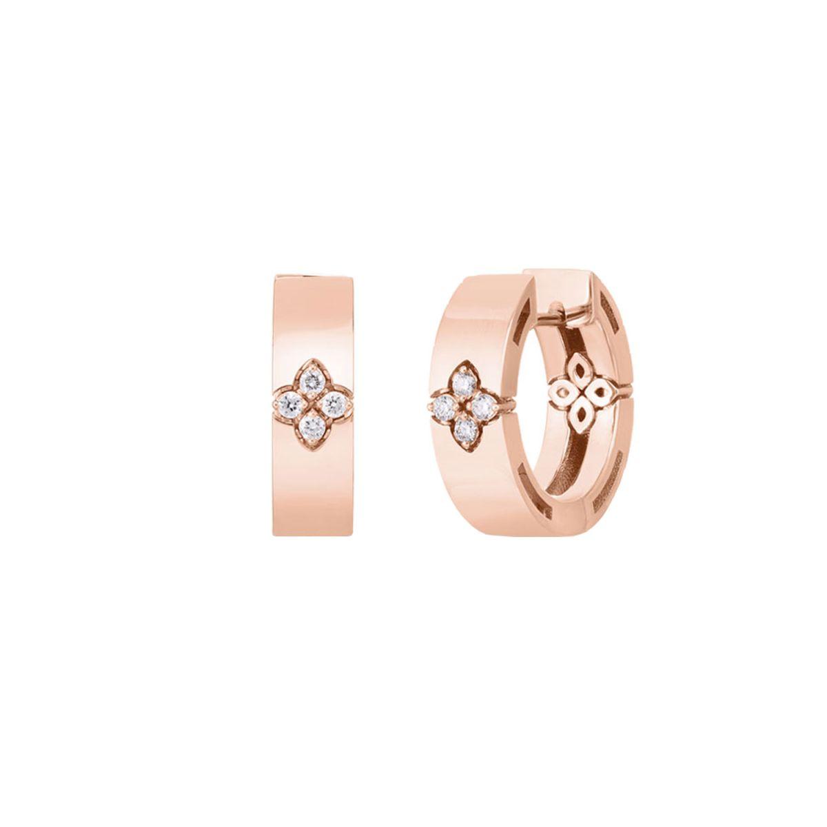 Roberto Coin Love In Verona Rose Gold Earrings