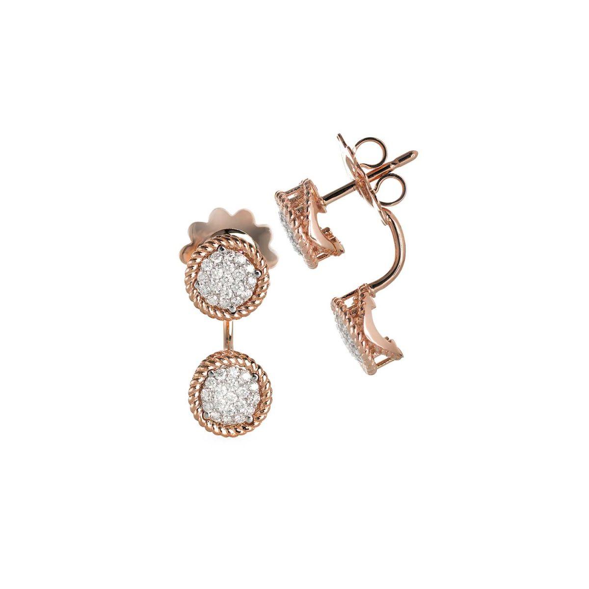 Roberto Coin New Barocco Earrings with Diamonds