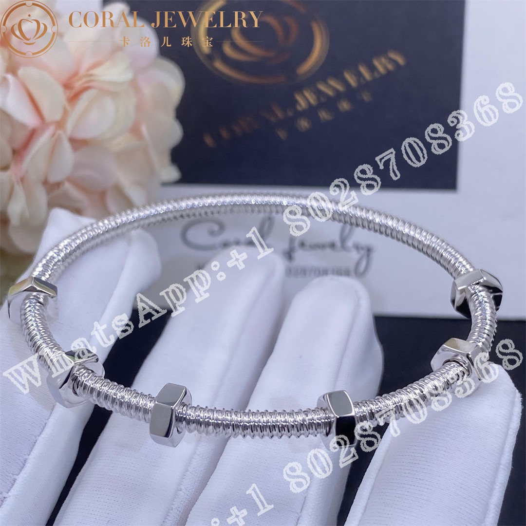 Cartier Ecrou De Cartier 18k White Gold Bracelet B6049616 Coral (1)