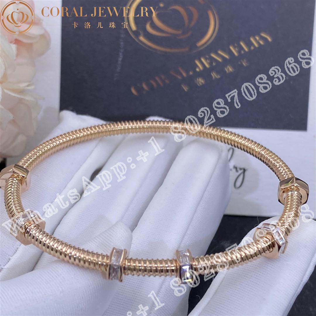 Cartier Ecrou De Cartier Diamond Bracelet Rose Gold N6714516 Coral (1)