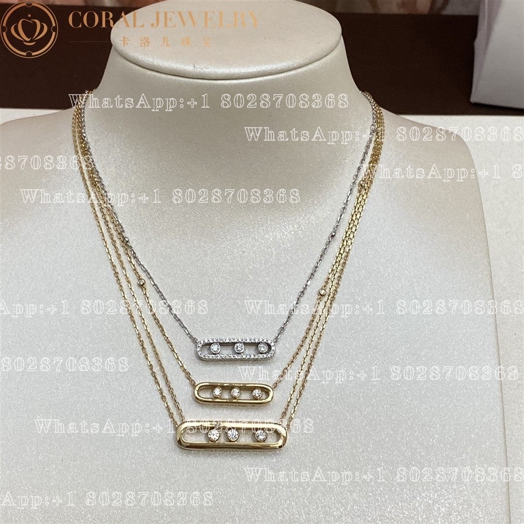 Messika Baby Move White Gold Necklace with Diamonds 04323-WG