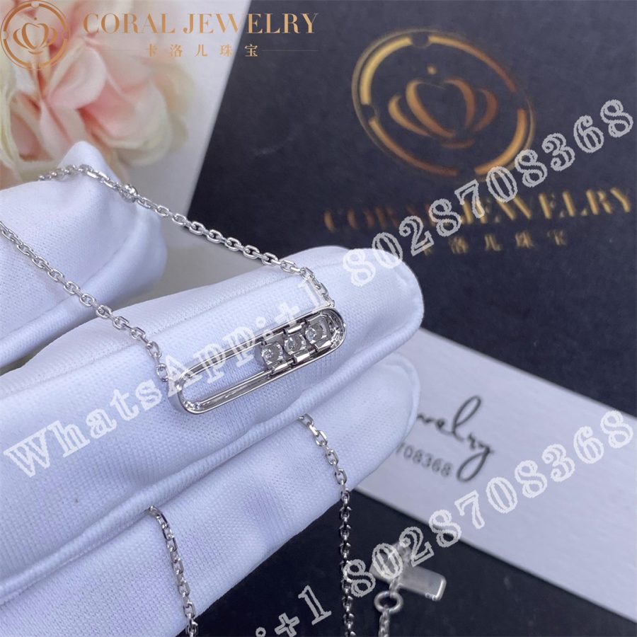 Messika Baby Move White Gold Necklace with Diamonds 04323-WG - Image 5