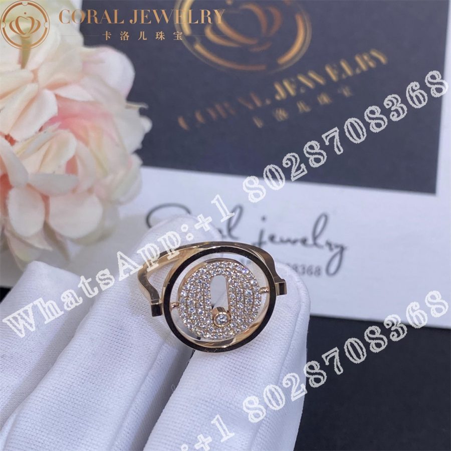 Messika Lucky Move Rose Gold Ring with Diamonds 07534-PG - Image 3