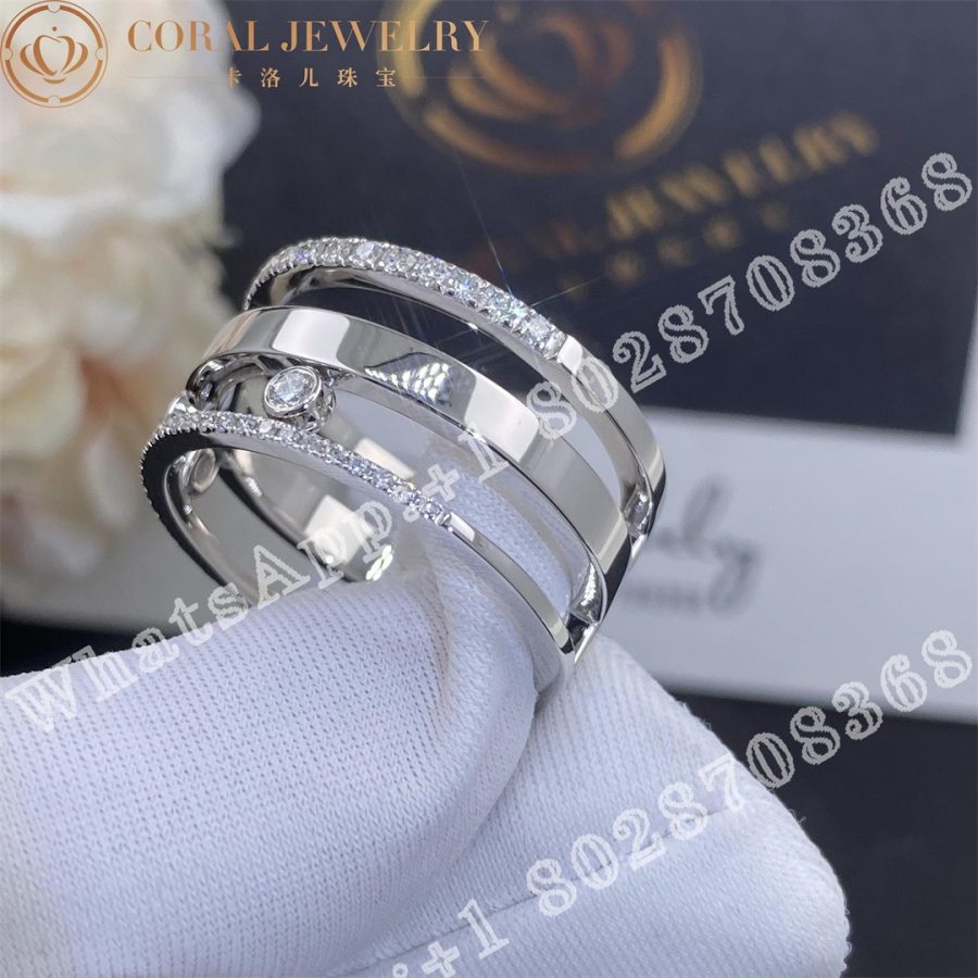 Messika Move Romane White Gold Ring with Diamonds 06659-WG - Image 6