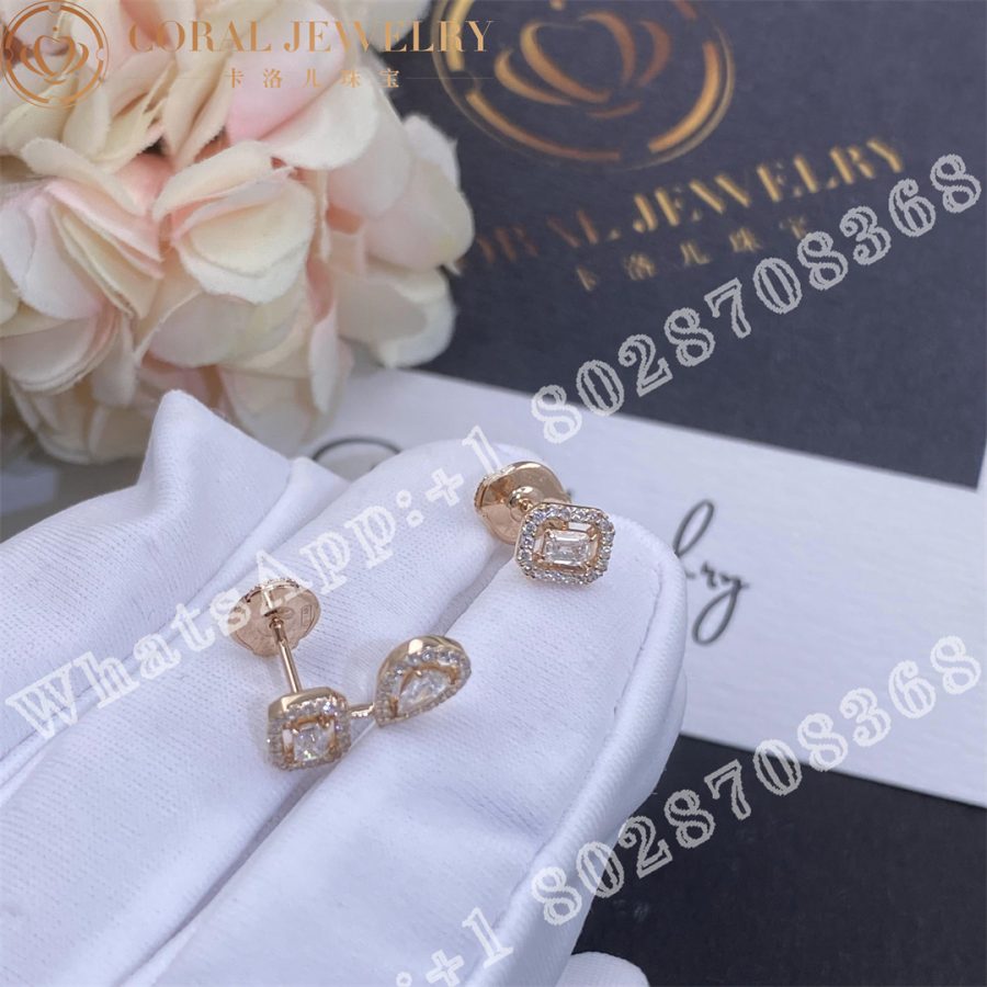 Messika My Twin 1+2 0,10ct x3 Pink Gold Diamond Earrings 07004-PG - Image 4