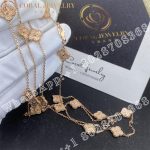 Van Cleef & Arpels Sweet Alhambra Long Necklace, 16 Motifs Rose Gold VCARO8DG00 - Image 6
