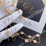 Van Cleef & Arpels Sweet Alhambra Long Necklace, 16 Motifs Rose Gold VCARO8DG00 - Image 7