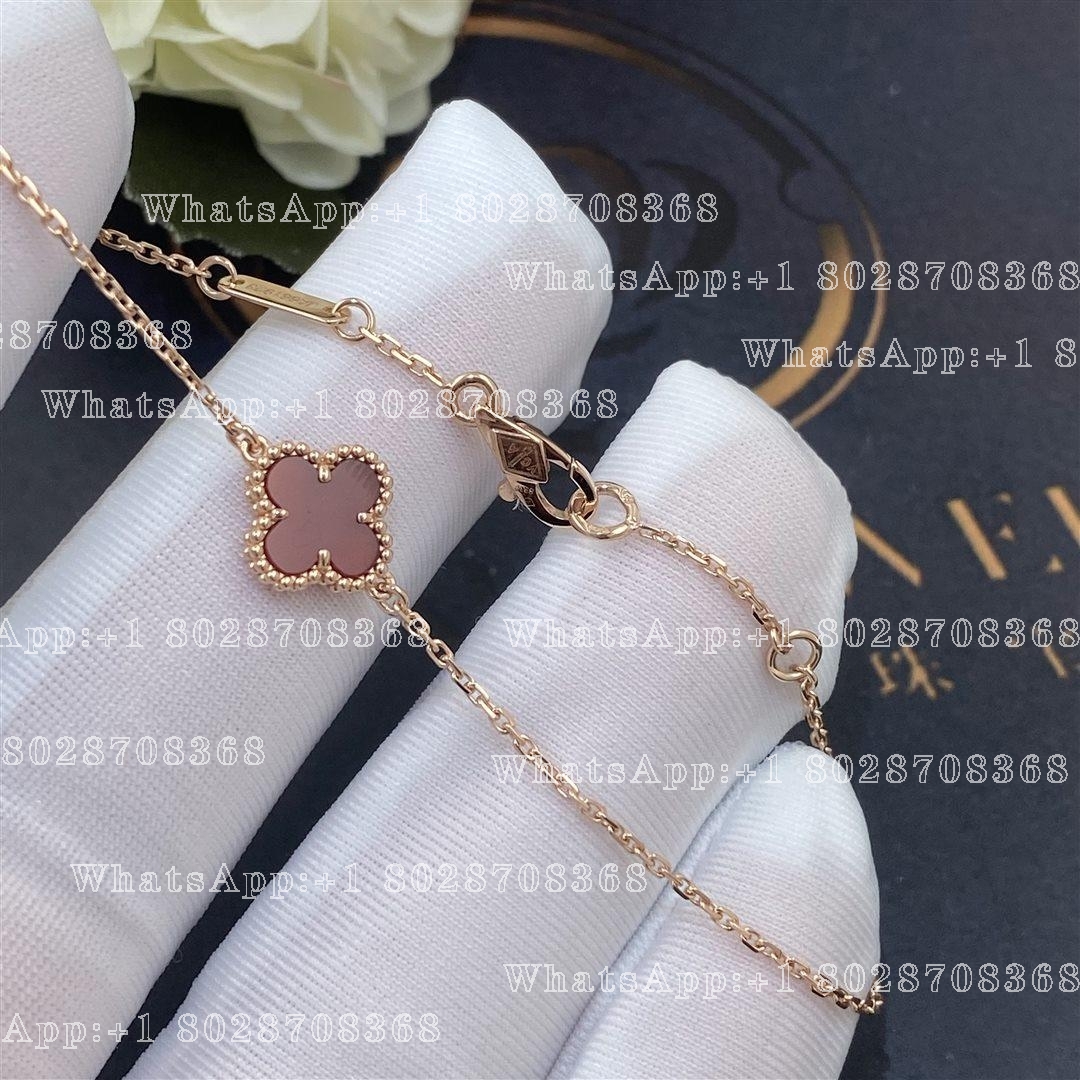 Van Cleef & Arpels Sweet Alhambra bracelet Rose gold, Carnelian VCARN59K00