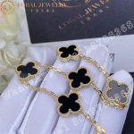 Van Cleef & Arpels Vintage Alhambra bracelet, 5 motifs Yellow gold, Onyx VCARA41300 - Image 5