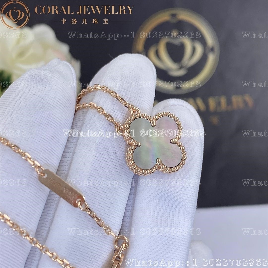 Van Cleef & Arpels Vintage Alhambra pendant Rose gold, Mother-of-pearl VCARP4KK00