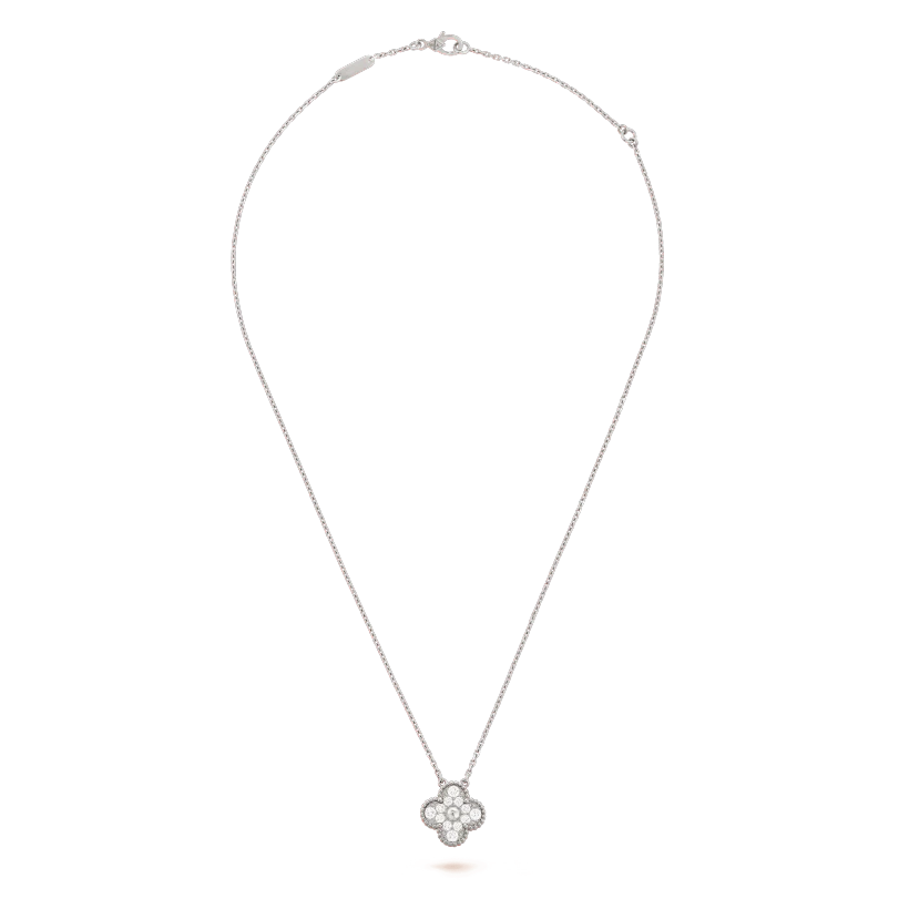 Van Cleef & Arpels Vintage Alhambra pendant White gold, Diamond VCARA46100