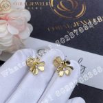 Van Cleef & Arpels Frivole earrings, mini model Yellow gold, Diamond VCARP0J300 - Image 5