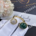 Van Cleef & Arpels Perlée couleurs Between the Finger ring Yellow gold, Diamond, Malachite VCARO9SU00 - Image 4