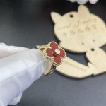 Van Cleef & Arpels Vintage Alhambra ring Yellow gold, Carnelian, Diamond VCARD40800