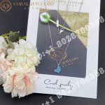 Van Cleef & Arpels Sweet Alhambra butterfly pendant White gold, Turquoise VCARF80500 - Image 4
