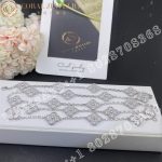 Van Cleef & Arpels Vintage Alhambra long necklace, 20 motifs White gold, Diamond VCARA43300 - Image 9