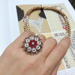 Van Cleef & Arpels Bouton d'or necklace Rose gold, Carnelian, Diamond, Mother-of-pearl VCARO7GI00