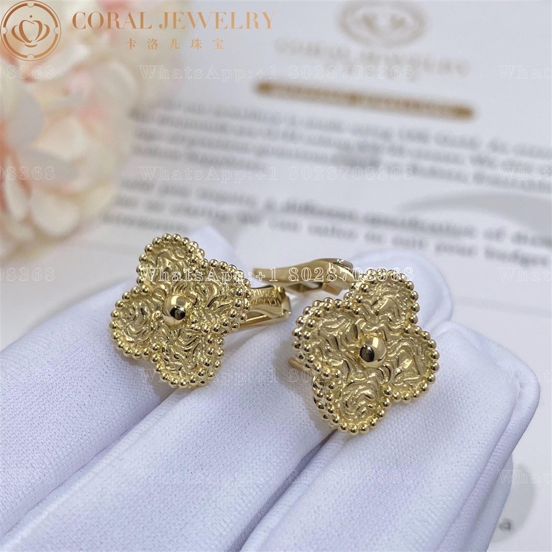 Van Cleef & Arpels Vintage Alhambra earrings Yellow gold VCARO1IH00