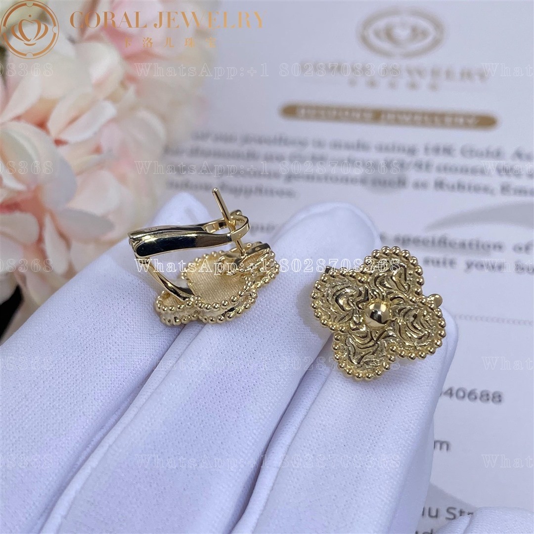 Van Cleef & Arpels Vintage Alhambra earrings Yellow gold VCARO1IH00
