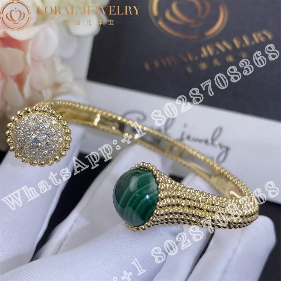 Van Cleef & Arpels Perlée couleurs bracelet, Diamond, Malachite VCARP27000 - Image 6