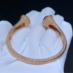 Van Cleef & Arpels Perlée couleurs bracelet, Rose gold, Carnelian, Diamond VCARP27400