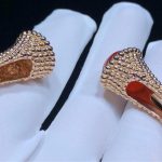 Van Cleef & Arpels Perlée couleurs bracelet, Rose gold, Carnelian, Diamond VCARP27400