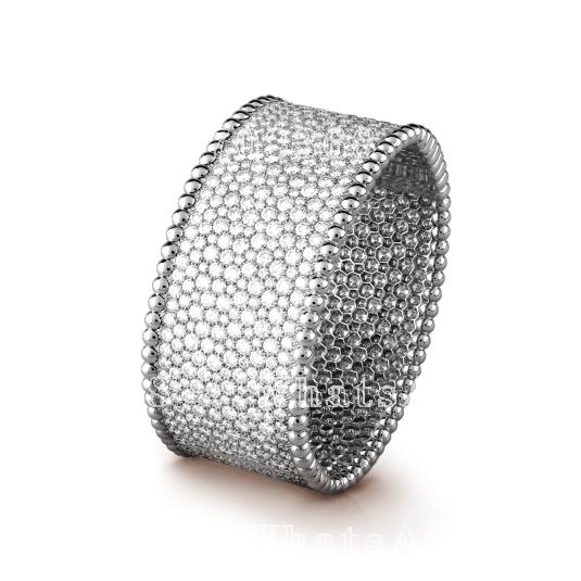 Van Cleef & Arpels Perlée diamonds bracelet, white gold VCARO2EY00