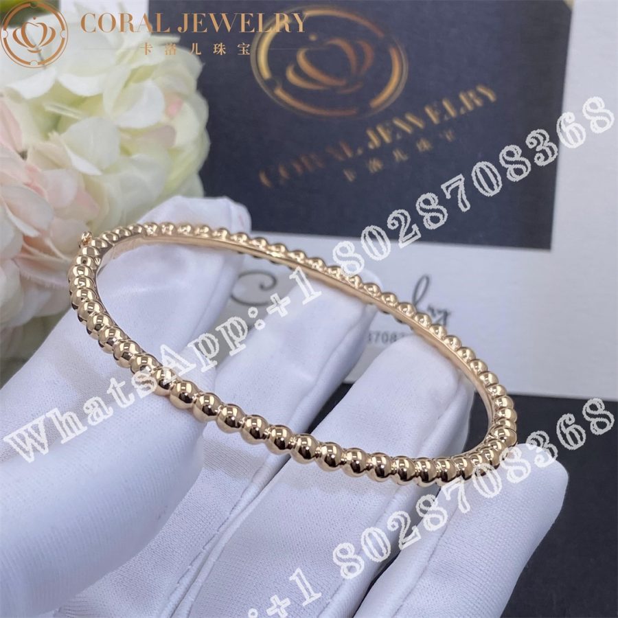 Van Cleef & Arpels Perlée pearls of gold bracelet, Rose gold VCARO7A700 - Image 3