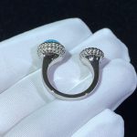 Van Cleef & Arpels Perlée couleurs Between the Finger ring White gold, Diamond, Turquoise VCARO9SW00
