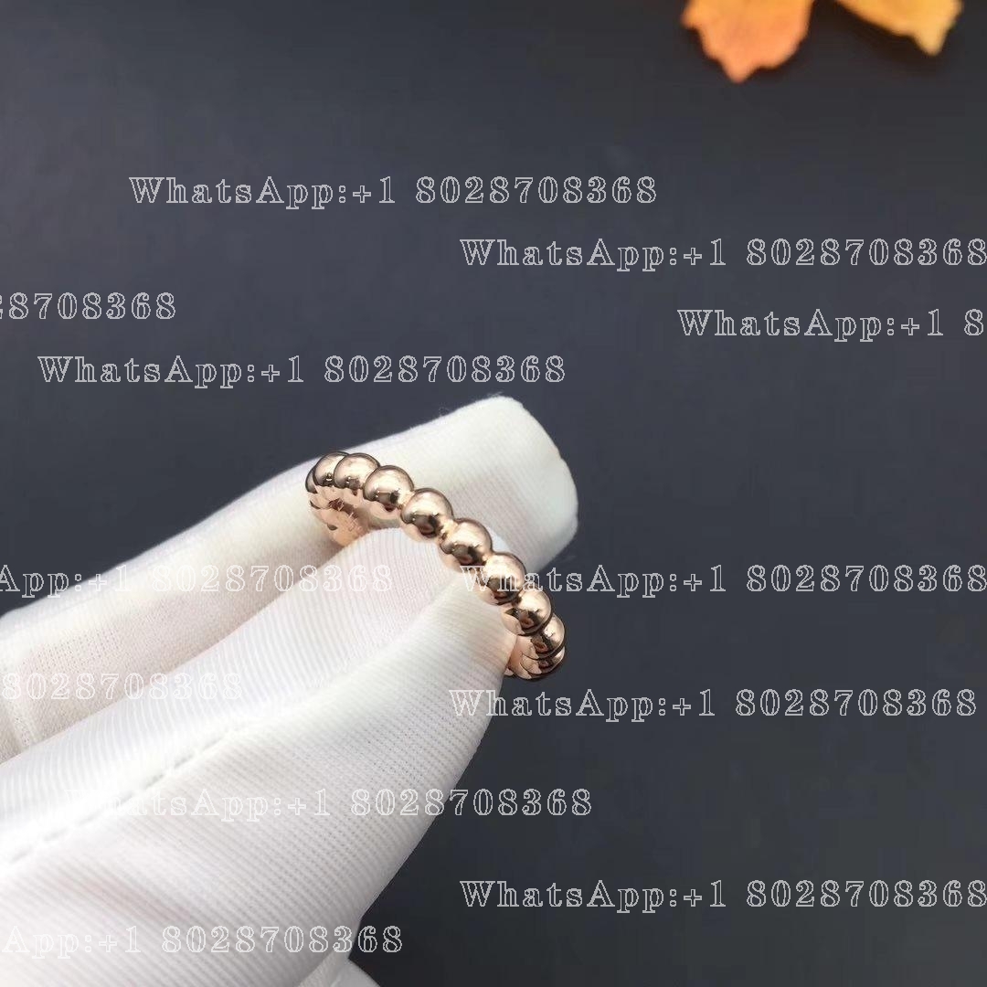 Van Cleef & Arpels Perlée pearls of gold ring, medium model Rose gold VCARN9PB00