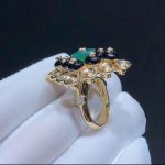 Van Cleef & Arpels Bouton d'or ring Yellow gold, Chrysoprase, Diamond, Onyx VCARO9MW00