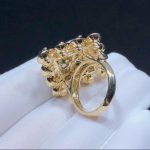 Van Cleef & Arpels Bouton d'or ring Yellow gold, Chrysoprase, Diamond, Onyx VCARO9MW00