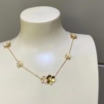 Van Cleef & Arpels Frivole necklace, 9 flowers Yellow gold, Diamond VCARP3W600