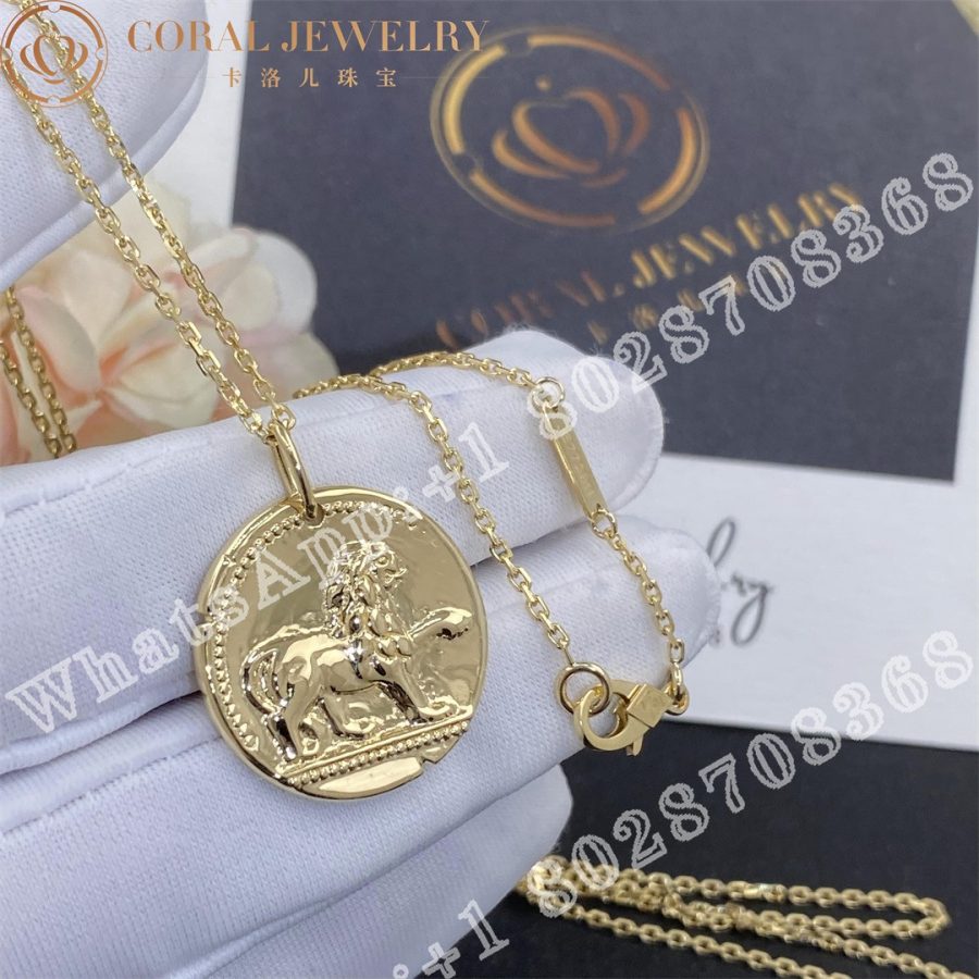 Van Cleef & Arpels Zodiaque medal Leonis (Leo) Yellow gold VCARP7SO00 - Image 3