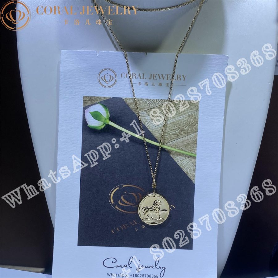 Van Cleef & Arpels Zodiaque medal Leonis (Leo) Yellow gold VCARP7SO00 - Image 8