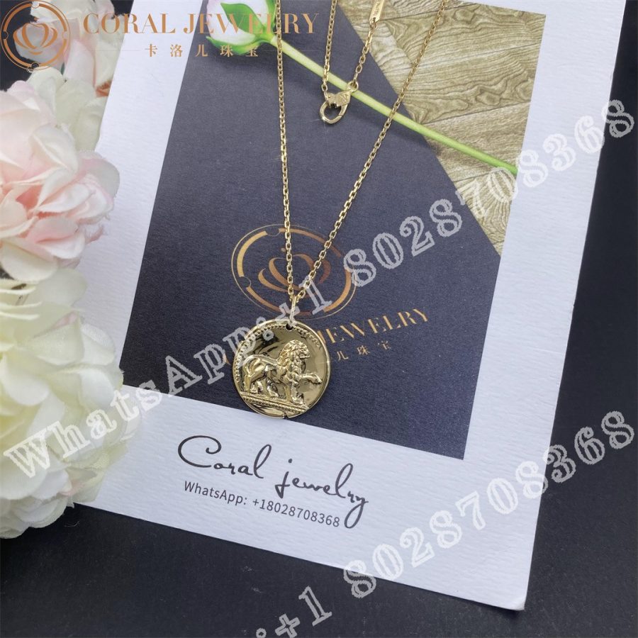 Van Cleef & Arpels Zodiaque medal Leonis (Leo) Yellow gold VCARP7SO00 - Image 5