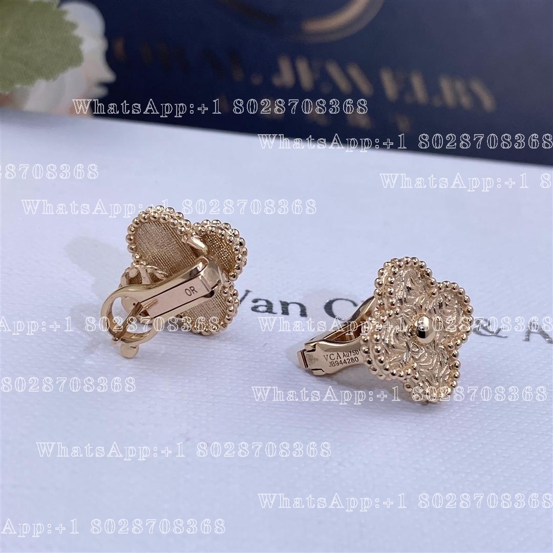 Van Cleef & Arpels Vintage Alhambra earrings Rose gold VCARN9T400