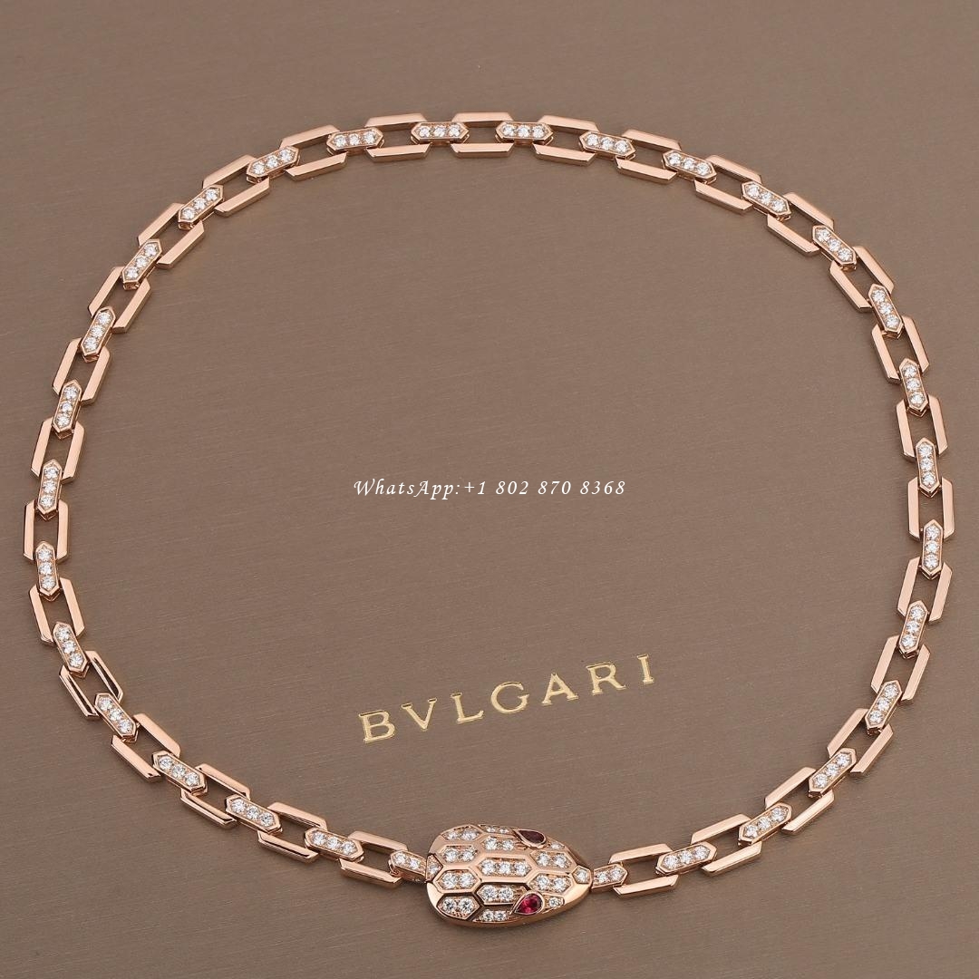 Bulgari Serpenti necklace in 18 kt Rose gold 352724 CL857723