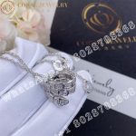Bulgari Serpenti Viper pendant necklace in 18 kt white gold, set with pavé diamonds Ref.: 357796 - Image 5