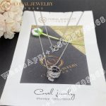 Bulgari Serpenti Viper pendant necklace in 18 kt white gold, set with pavé diamonds Ref.: 357796 - Image 6
