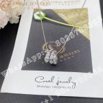 Bulgari Serpenti Viper pendant necklace in 18 kt white gold, set with pavé diamonds Ref.: 357796 - Image 7